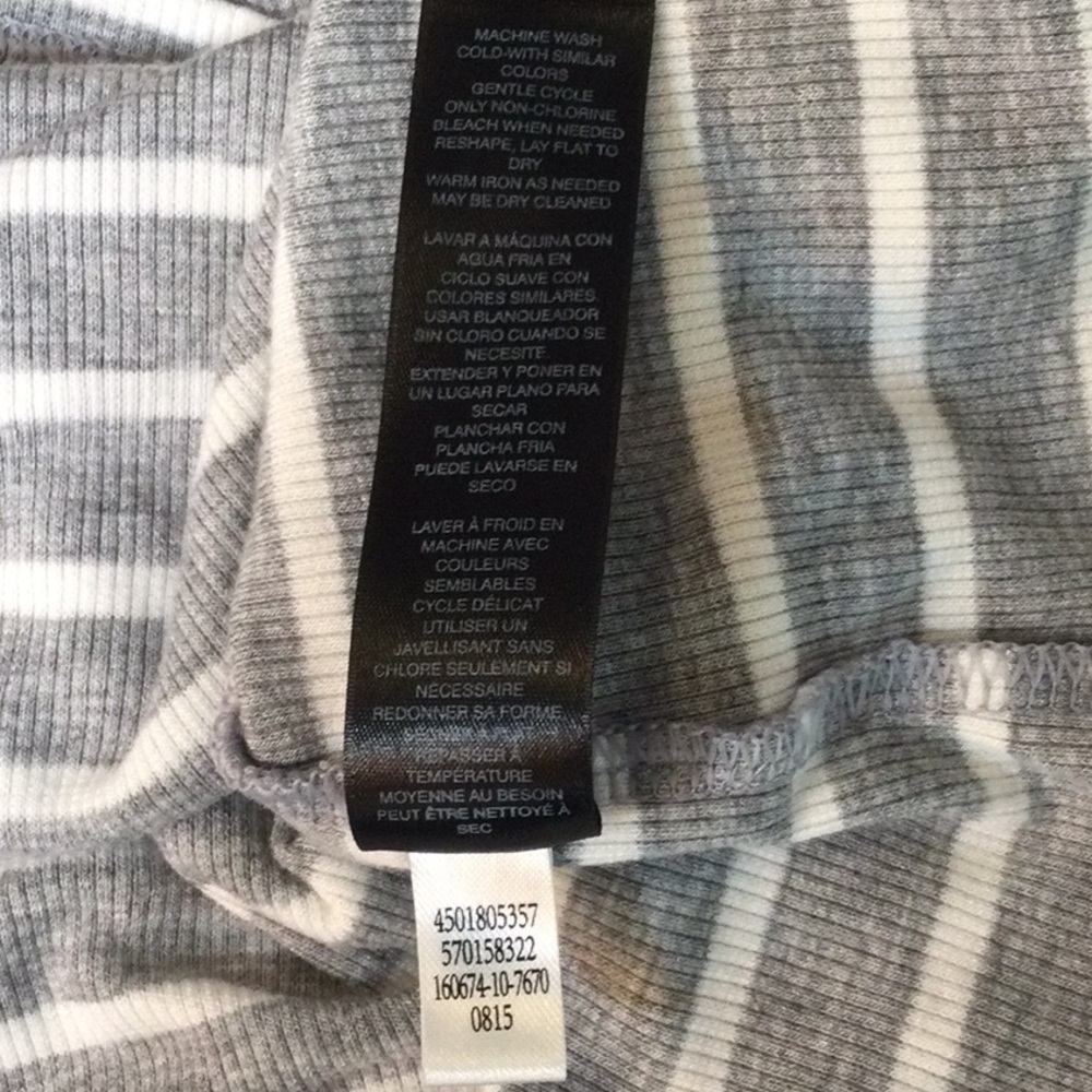 White House Black Market Long Sleeve Striped Tunic/Dress Sz S - Picture 10 of 12